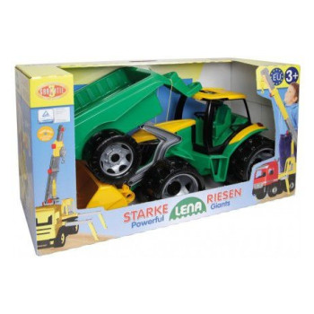 Tractor with bucket and trailer 90 cm