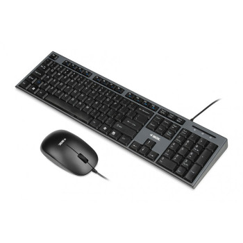 Set keyboard + mouse IKMS606 black (USB 2.0; (US); black, optical; 800 DPI)