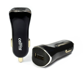 Car charger 1xUSB 1A black