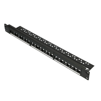 Patchpanel 24 ports UTP modular