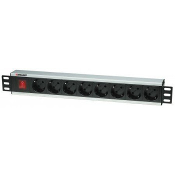 Black surge strip rack 19 230V 10A