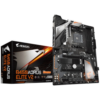 Motherboard B450 AORUS ELITE V2 AM4 4DDR4 DVI HDMI M.2 ATX