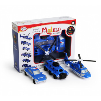 MalBlo Magnetic Police vehicles