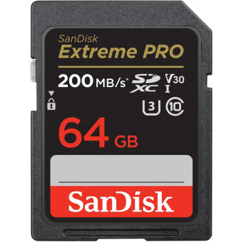 Extreme Pro SDXC 64GB 200 90 MB s V30 UHS-I U