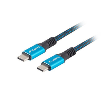 Cable USB-C M M USB4 0.5m 100W 8K 60HZ black-blue