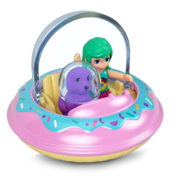 Figures set Polly Pocket Pollyville Car Donut