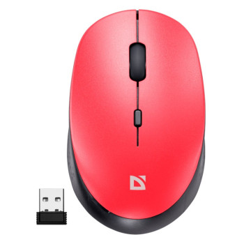 Wireless mouse silent click AURIS MB-027 800 1200 1600 DPI red