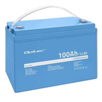 LiFePO4 battery 12.8V, 100Ah, 1280Wh,BM