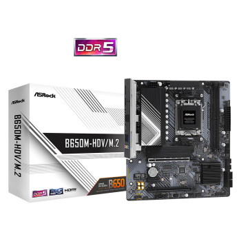 B650M-HDV M.2 AM5 2DDR5 HDMI DP mATX