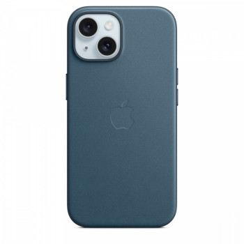 Case FineWoven with MagSafe for iPhone 15 - pacific blue