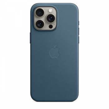 FineWoven fabric case with MagSafe for iPhone 15 Pro Max - pacific blue