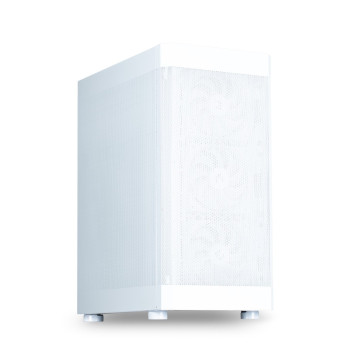 I4 ATX Mid Tower PC Case 6 Fans White