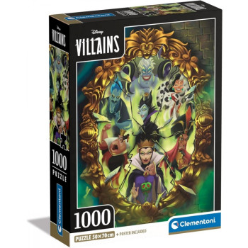 Puzzle 1000 elements Compact Disney Villains