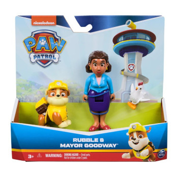 Figures set Paw Patrol Rubble and Mayor Goodway