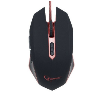 Gembird Gaming mouse, Black/red, MUSG-001-G, USB