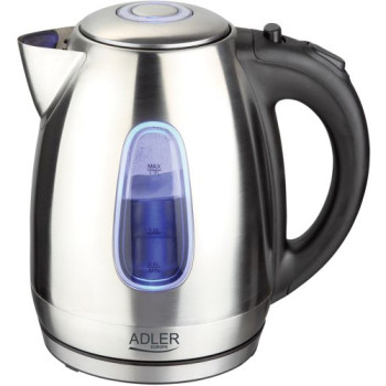 Adler Kettle AD 1223 Standard, Stainless steel, Stainless steel, 2200 W, 360° rotational base, 1.7 L