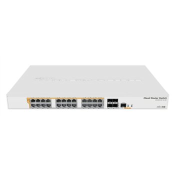MikroTik CRS328-24P-4S+RM Gigabit Ethernet POE/POE+ router/switch PoE/Poe+ ports quantity 24, Power supply type Single, Rackmountable, 4x SFP+, 500 W, Managed L3, 24x 1GbE