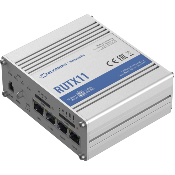 Industrial Router 4G LTE Cat6 DualSIM | RUTX11 | 802.11ac | 867 Mbit/s | 10/100/1000 Mbit/s | Ethernet LAN (RJ-45) ports 4 | Mesh Support No | MU-MiMO Yes | 4G | Antenna type 2xSMA for LTE, 2xRP-SMA for WiFi, 1xRP-SMA for Bluetooth, 1xSMA for GNSS | 1 | 2