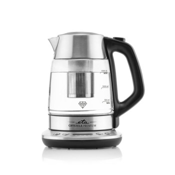 ETA Kettle Crystela Premium ETA915390000 Electric, 2200 W, 1.5 L, Glass, 360° rotational base, Stainless steel/Glass