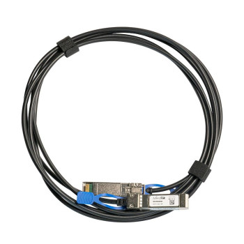 MikroTik 25GBase Direct Attach Cable XS+DA0001 SFP/SFP+/SFP28 Maximum transfer distance 1 m Supports SFP 1G/SFP+ 10G/25G SFP28, 25 Gbit/s