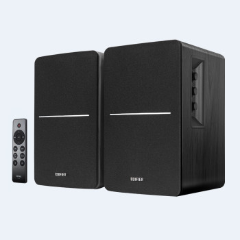 Edifier Powered Bluetooth Bookshelf Speakers R1280DBS Black, Bluetooth, Wireless connection