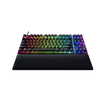 Razer Huntsman V2 Tenkeyless, Optical Gaming Keyboard, RGB LED light, US, Black, Wired, Linear Red Switch