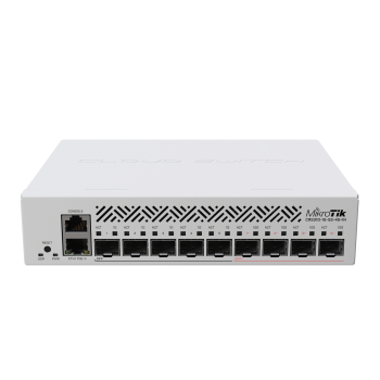 MikroTik Cloud Router Switch CRS310-1G-5S-4S+IN No Wi-Fi, Managed L3, Rackmountable, 10/100/1000 Mbit/s, Ethernet LAN (RJ-45) ports 1, Mesh Support No, MU-MiMO No, No mobile broadband, SFP+ ports quantity 4