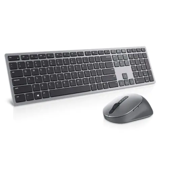 Dell | Premier Multi-Device Keyboard and Mouse | KM7321W | Keyboard and Mouse Set | Wireless | Batteries included | EN/LT | Titan grey | Wireless connection