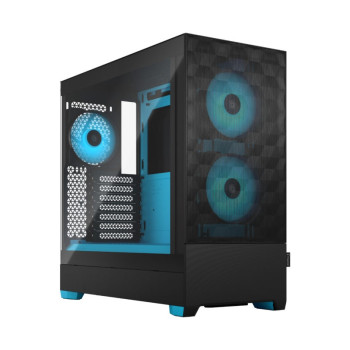 Fractal Design Pop Air RGB  Cyan Core TG Clear Tint, ATX, mATX, Mini ITX, Power supply included No