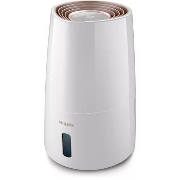 Philips HU3916/10 Humidifier, 25 W, Water tank capacity 3 L, Suitable for rooms up to 45 m², NanoCloud technology, Humidification capacity 300 ml/hr,  White/Rose gold