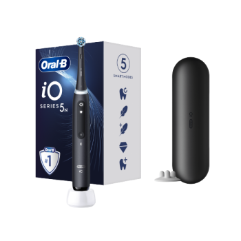 Oral-B | Electric Toothbrush | iO5 | Rechargeable | For adults | Number of brush heads included 1 | Number of teeth brushing modes 5 | Matt Black