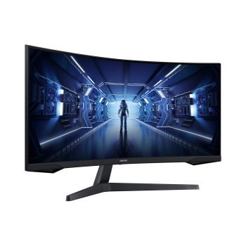 Samsung Curved Monitor  LC34G55TWWPXEN 34 ", VA, UWQHD, 3440 x 1440, 21:9, 1 ms, 250 cd/m², Black, 165 Hz, HDMI ports quantity 1