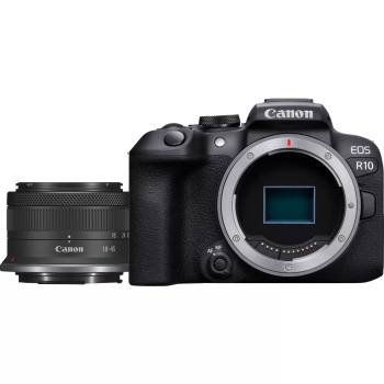 Canon D.CAM EOS R10 RF-S 18-45 IS STM EU26 Megapixel 24.2 MP, Image stabilizer, ISO 32000, Wi-Fi, Video recording, Manual, CMOS, Black