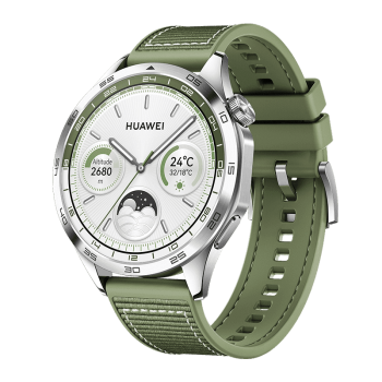 Huawei GT 4 Smart watch GPS (satellite) AMOLED 46mm Waterproof Green Woven