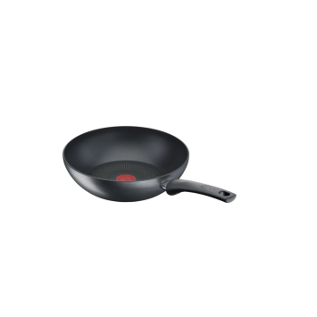 TEFAL | G2701972 Easy Chef | Frying Pan | Wok | Diameter 28 cm | Suitable for induction hob | Fixed handle | Black