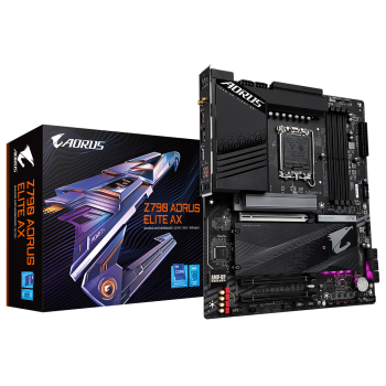 Gigabyte Z790 AORUS ELITE AX-W 1.1 M/B Processor family Intel, Processor socket LGA1700, DDR5 DIMM, Memory slots 4, Supported hard disk drive interfaces 	SATA, M.2, Number of SATA connectors 6, Chipset Intel Z790 Express, ATX