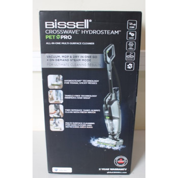 SALE OUT.  Bissell | All-in One Multi-Surface Cleaner | Crosswave HydroSteam Pet Pro | Corded operating | Washing function | 1100 W | Grey | Warranty 24 month(s) | UNPACKED, USED, SCRATCHED, DIRTY, MISSING PACKAGING | Bissell | All-in One Multi-Surface Cl
