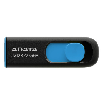 ADATA USB Flash Drive UV128 256 GB USB 3.2 Gen1 Black/Blue