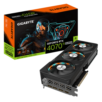 Gigabyte GV-N407TSGAMING OC-16GD 1.0 NVIDIA 16 GB GeForce RTX 4070 Ti SUPER GDDR6X PCI-E 4.0 HDMI ports quantity 1 Memory clock speed 2655 MHz