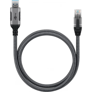 Goobay USB-A 3.0 to RJ45 Ethernet Cable, 1 m | 70299