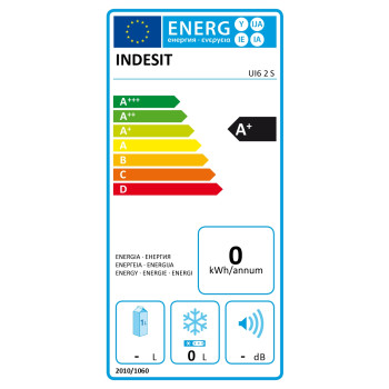 Indesit UI6 2 S Freezer, E, Free standing, Height 1.67 m, Freezer net 245 L, Silver | INDESIT