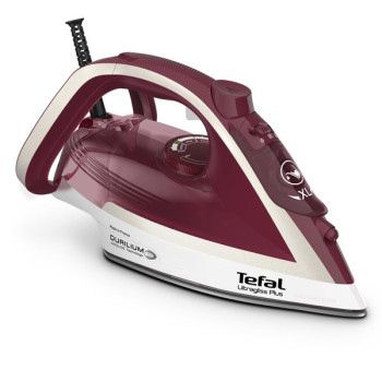 Tefal FV6810E0 Ultragliss Plus Steam Iron, Red/White | TEFAL