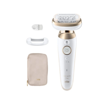 Braun Epilator | 9-011 3D Silk-epil 9 Flex | Operating time (max) 50 min | Number of power levels 2 | Wet & Dry | White/Gold