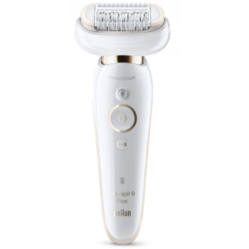 Epilator | Silk-epil 9 Flex SES9001 | Operating time (max) 50 min | Number of power levels 2 | Wet & Dry | White