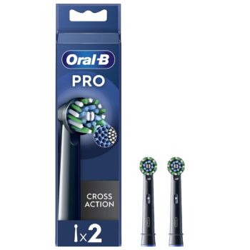 Oral-B | Replaceable toothbrush heads | EB50BRX-4 Cross Action | Heads | For adults | Number of brush heads included 4 | Black