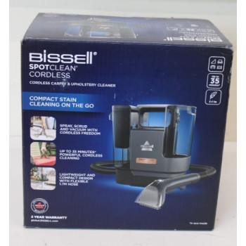 SALE OUT. Bissell SpotClean Cordless EU, Carpet and Upholstery Cleaner, UNPACKED, USED, SCRATCHES | SpotClean EU, Carpet and Upholstery Cleaner | 3681N | Cordless operating | Washing function | 25.9 V | Operating time (max) 35 min | Black | Warranty 24 mo