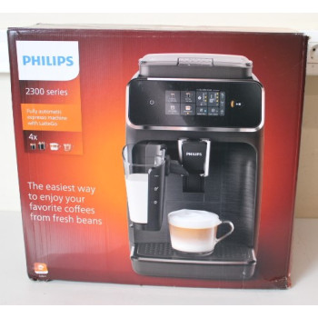 SALE OUT. Philips EP2336/40 Coffee maker, Fully automatic, Black | Coffee maker | EP2336/40 | Pump pressure 15 bar | Built-in milk frother | Fully Automatic | 1500 W | Black | DAMAGED PACKAGING