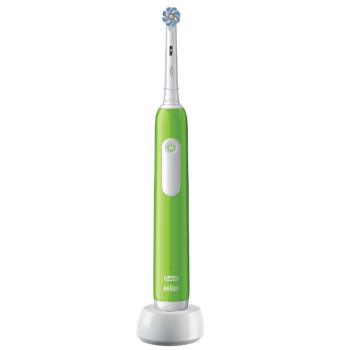 Oral-B Electric Toothbrush | Pro Junior 6+ | Rechargeable | For children | Number of brush heads included 1 | Number of teeth brushing modes 3 | Green