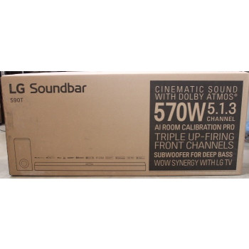 SALE OUT. LG Soundbar S90TY | LG Soundbar with Dolby Atmos and 5.1.3 channels | S90TY | DAMAGED PACKAGING, DENT ON SIDE | Bluetooth