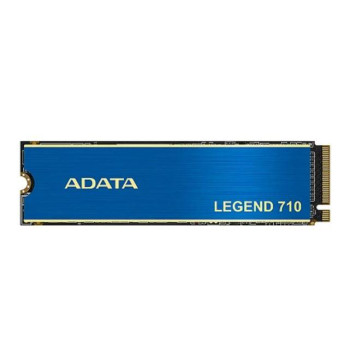 SSD ADATA LEGEND 710 512GB M.2 PCIE NVMe 3D NAND Write speed 1000 MBytes/sec Read speed 2400 MBytes/sec TBW 130 TB MTBF 1500000 hours ALEG-710-512GCS